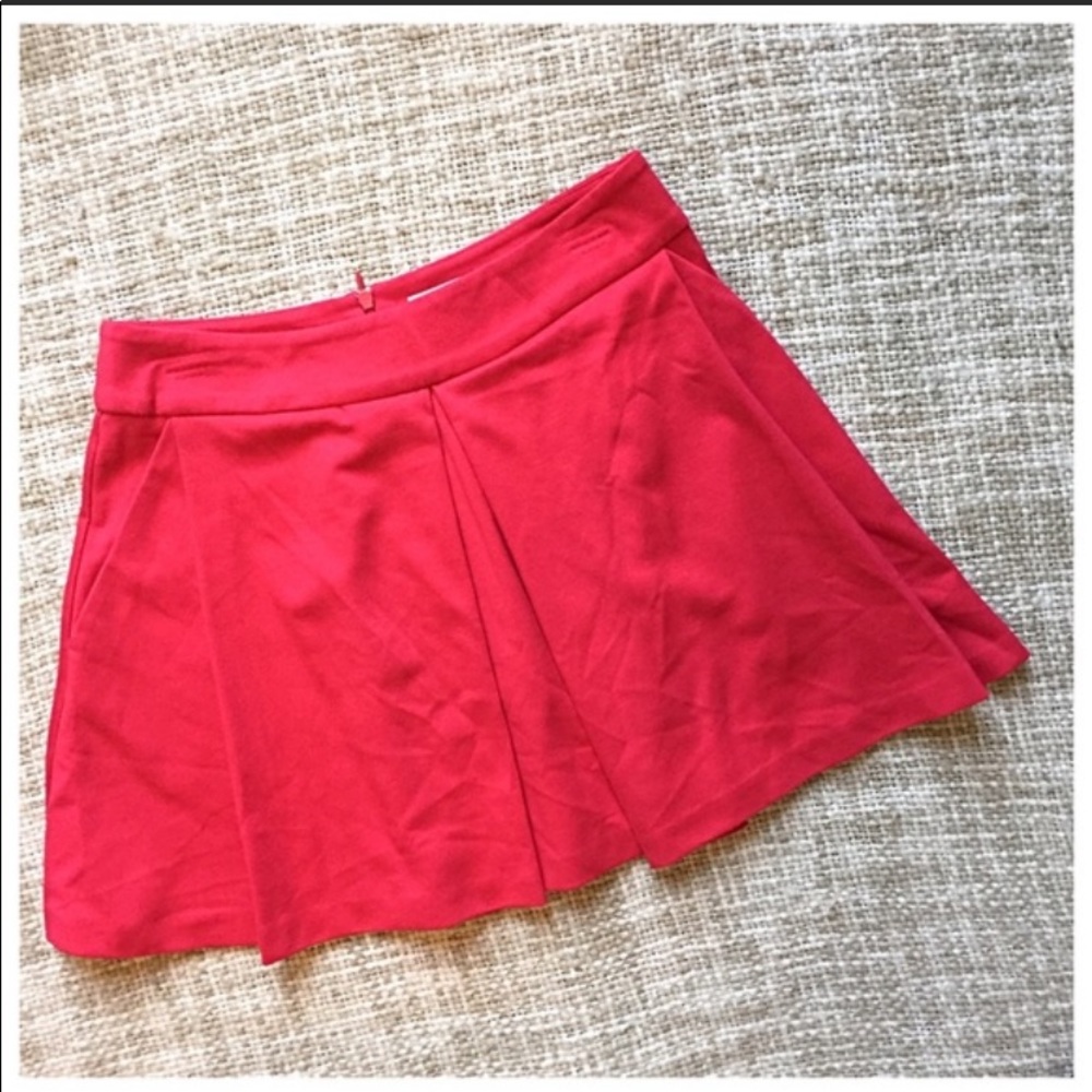 Amanda Uprichard Box Pleat Mini Skirt